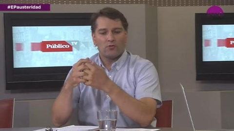 Manuel de la Rocha Vázquez, secretario de Economía del PSOE durante el debate.