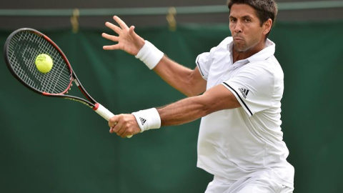 Verdasco, durante el partido ante Tomic en Wimbledon. EFE/Hannah Mckay Verdasco, durante el partido ante Tomic en Wimbledon. EFE/Hannah Mckay