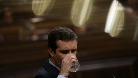 El presidente del PP, Pablo Casado, en el Congreso de los Diputados. REUTERS/Susana Vera El presidente del PP, Pablo Casado, en el Congreso de los Diputados. REUTERS/Susana Vera