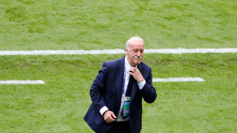 Del Bosque, durante el partido de España contra Italia en la Eurocopa. REUTERS/Charles Platiau Del Bosque, durante el partido de España contra Italia en la Eurocopa. REUTERS/Charles Platiau