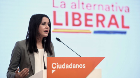 La líder de Ciudadanos, Inés Arrimadas, interviene en una rueda de prensa posterior a la reunión del Comité Ejecutivo del partido, a 17 de mayo de 2021, en Madrid (España). La líder de Ciudadanos, Inés Arrimadas, interviene en una rueda de prensa posterior a la reunión del Comité Ejecutivo del partido, a 17 de mayo de 2021, en Madrid (España).