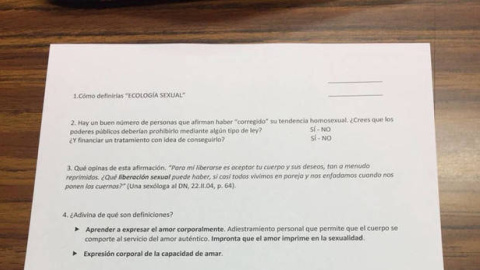 Cuestionario planteado a los alumnos. Cuestionario planteado a los alumnos.