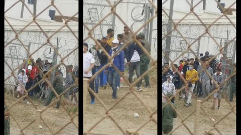 Agentes de Marruecos abrieron las puertas de la verja fronteriza para que pasaran migrantes Agentes de Marruecos abrieron las puertas de la verja fronteriza para que pasaran migrantes