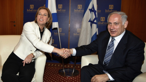 La exministra de Israel, Tzipi Livni, junto al presidente del país, Benjamin Netanyahu, en una imagen de archivo.- REUTERS La exministra de Israel, Tzipi Livni, junto al presidente del país, Benjamin Netanyahu, en una imagen de archivo.- REUTERS