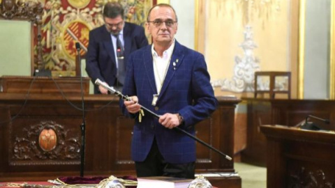 15/06/2019 - Miguel Pueyo, alcalde de Lleida durante su investidura. / EFE 15/06/2019 - Miguel Pueyo, alcalde de Lleida durante su investidura. / EFE