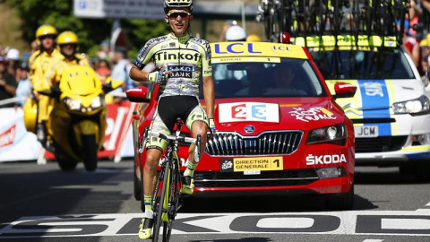 El ciclista polaco Rafal Majka, del equipo Tinkoff Saxo, se impone en la decimoprimera etapa de la 102º edición del Tour de Francia. /EFE El ciclista polaco Rafal Majka, del equipo Tinkoff Saxo, se impone en la decimoprimera etapa de la 102º edición del Tour de Francia. /EFE