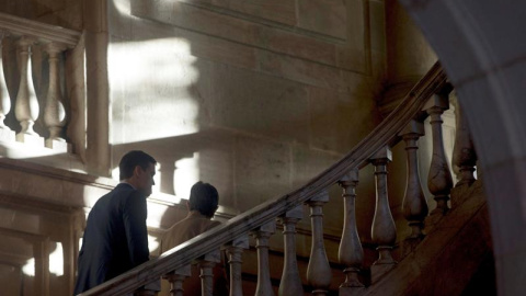 El presidente del Gobierno, Pedro Sánchez, junto a la delegada del Gobierno en Cataluña, Teresa Cunillera/EFE