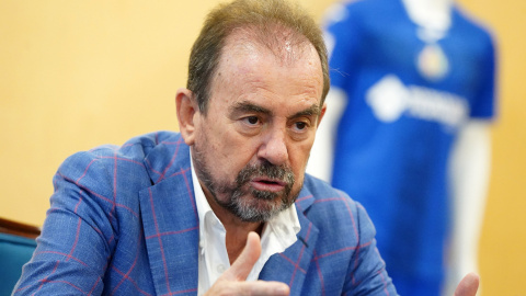 El presidente del Getafe C. F., Ágel Torres, este miércoles. El presidente del Getafe C. F., Ágel Torres, este miércoles.