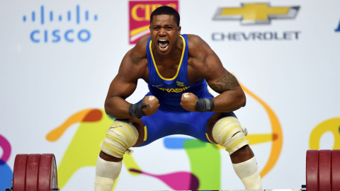 Mateus Gregorio Machado, de Brasil, en los Juegos Panamericanos 2015 en Toronto, Canadá, hoy, 16 de julio 2015. HECTOR RETAMAL / AFP