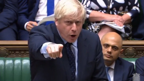 04/09/2019.- El primer ministro de Reino Unido, Boris Johnson, en el Parlamento. / EFE 04/09/2019.- El primer ministro de Reino Unido, Boris Johnson, en el Parlamento. / EFE