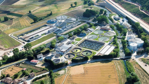 Estación depuradora de Villalonquéjar (Burgos), de FCC. E.P. Estación depuradora de Villalonquéjar (Burgos), de FCC. E.P.