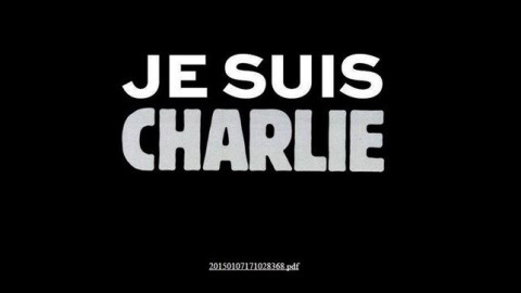 'Je suis Charlie', en homenaje al semanario francés tras el ataque terrorista que sufrió el pasado 7 de enero en su redacción y en el que dos hermanos se cobraron la vida de doce personas./ EUROPA PRESS 'Je suis Charlie', en homenaje al semanario francés tras el ataque terrorista que sufrió el pasado 7 de enero en su redacción y en el que dos hermanos se cobraron la vida de doce personas./ EUROPA PRESS