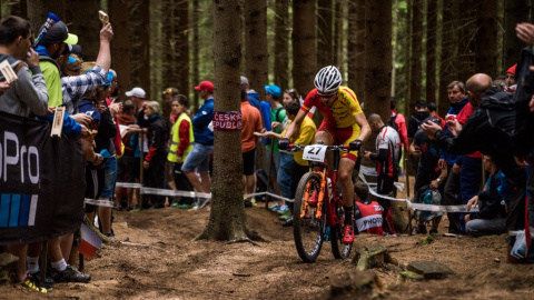 El ciclista Sergio Mantecón. El ciclista Sergio Mantecón.