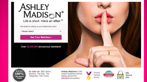 Captura de la web Ashley Madison.- Captura de la web Ashley Madison.-