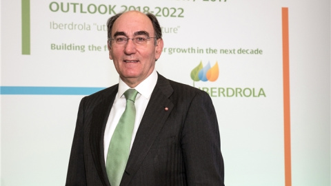 El presidente de Iberdrola, Ignacio Sánchez Galán, en la presentación de resultados de la eléctrica. El presidente de Iberdrola, Ignacio Sánchez Galán, en la presentación de resultados de la eléctrica.