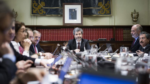 El Pleno del Consejo General del Poder Judicial, en una imagen de archivo. EFE El Pleno del Consejo General del Poder Judicial, en una imagen de archivo. EFE