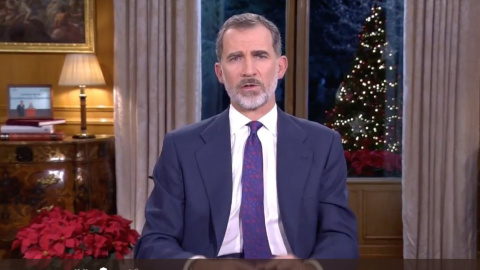 Felip de Borbó en el seu missatge de Nadal / Casa Real Felip de Borbó en el seu missatge de Nadal / Casa Real