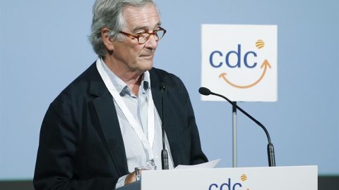 El exalcalde de Barcelona Xavier Trias durante su intervención en el XVII congreso de Convergència, un cónclave fugaz que servirá para poner a hibernar estas siglas y dejar paso a un nuevo partido. EFE/ El exalcalde de Barcelona Xavier Trias durante su intervención en el XVII congreso de Convergència, un cónclave fugaz que servirá para poner a hibernar estas siglas y dejar paso a un nuevo partido. EFE/