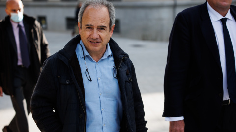 El que fuera alcalde de Boadilla del Monte Arturo González Panero 'El Albondiguilla' a su llegada a la Audiencia Nacional, a 19 de abril de 2022. El que fuera alcalde de Boadilla del Monte Arturo González Panero 'El Albondiguilla' a su llegada a la Audiencia Nacional, a 19 de abril de 2022.