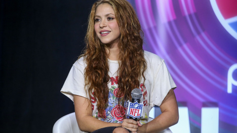 Imagen de archivo de Shakira antes de su actuación en la Super Bowl.