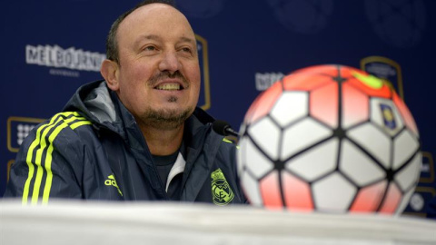 Rafael Benítez, entrenador del Real Madrid, en Australia. /EFE Rafael Benítez, entrenador del Real Madrid, en Australia. /EFE