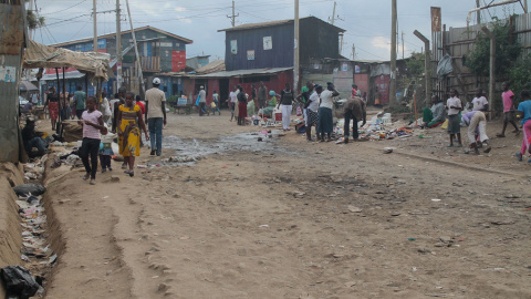 Korogocho es una de las barriadas más peligrosas de Nairobi y epicentro habitual de la violencia tribal. - PABLO L. OROSA
