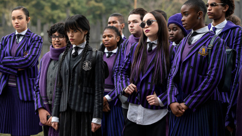 Una imagen de la serie 'Miércoles', de Netflix.