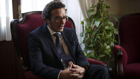 El alcalde de Cádiz, José María González Santos 'Kichi', durante la entrevista concedida a Efe El alcalde de Cádiz, José María González Santos 'Kichi', durante la entrevista concedida a Efe