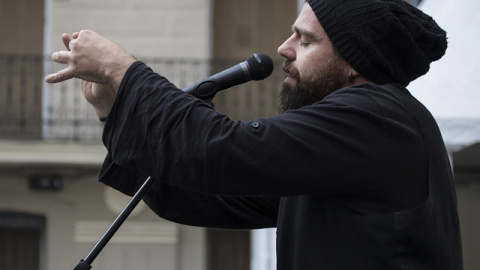 Actuación de Salva Soler en el Poetry Slam San Isidro, celebrado en mayo en Madrid. POETRY SLAM MADRID/Paula Díaz
