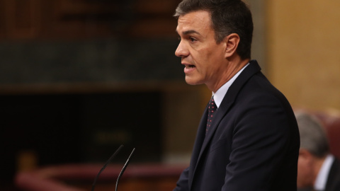 El presidente del Gobierno en funciones, Pedro Sánchez, interviene en el Congreso de los Diputados. / Eduardo Parra, EUROPA PRESS El presidente del Gobierno en funciones, Pedro Sánchez, interviene en el Congreso de los Diputados. / Eduardo Parra, EUROPA PRESS