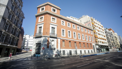 Fachada del edificio de Prado 30, en su día okupado por La Ingobernable. E.P./Ricardo Rubio