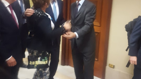 Celia Villalobos con Rafael Hernando./ P. D. Celia Villalobos con Rafael Hernando./ P. D.