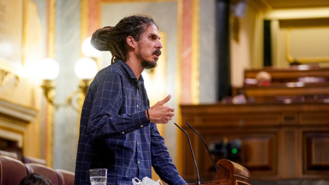 El que fuera diputado de Podemos en el Congreso, Alberto Rodríguez, durante una sesión plenaria, a 18 de mayo de 2021, en Madrid. El que fuera diputado de Podemos en el Congreso, Alberto Rodríguez, durante una sesión plenaria, a 18 de mayo de 2021, en Madrid.