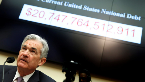 El presidente de la Reserva Federal, Jerome Powell, durante su comparecencia en el Congreso estadounidense. REUTERS/Joshua Roberts