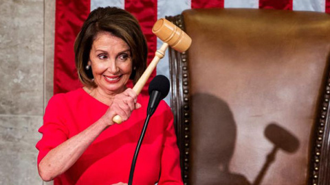 La demócrata Nancy Pelosi, tras ser elegida presidenta de la Cámara Baja de Estados Unidos. / EFE La demócrata Nancy Pelosi, tras ser elegida presidenta de la Cámara Baja de Estados Unidos. / EFE