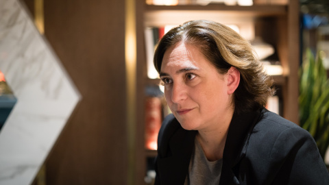 La alcaldesa Ada Colau, durante su entrevista con Público. La alcaldesa Ada Colau, durante su entrevista con Público.