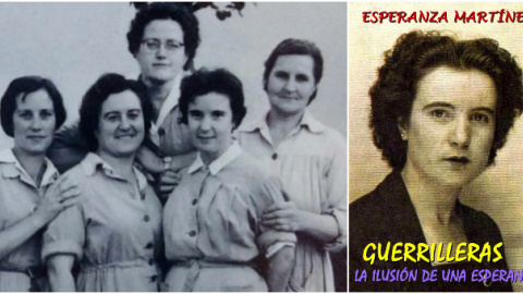 Sole (segunda por la derecha), en la cárcel de Alcalá, en 1961. Portada de la autobiografía de Esperanza Martínez.