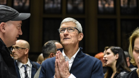 El consejero delegado de Apple, Tim Cook, en la presentación de nuevos productos de la compañía enla Academia de Música de Brooklyn, en Nueva York, elpasado octubre. AFP/Stephanie Keith El consejero delegado de Apple, Tim Cook, en la presentación de nuevos productos de la compañía enla Academia de Música de Brooklyn, en Nueva York, elpasado octubre. AFP/Stephanie Keith
