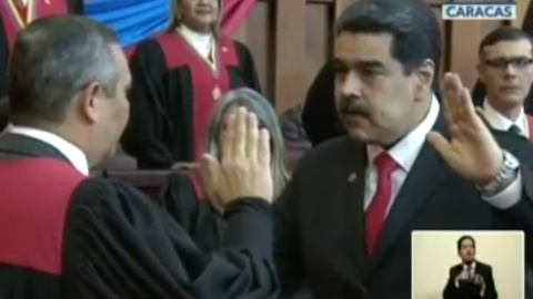 Maduro jura su mandato como presidente de Venezuela Maduro jura su mandato como presidente de Venezuela