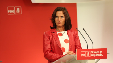 Luz Martínez Seijo en la sede del PSOE. EUROPA PRESS Luz Martínez Seijo en la sede del PSOE. EUROPA PRESS