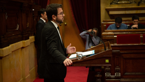 El vicepresidente del Govern Pere Aragonès en una imagen de archivo. EUROPA PRESS El vicepresidente del Govern Pere Aragonès en una imagen de archivo. EUROPA PRESS