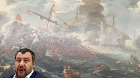 25/07/2019- El líder de la Liga, Matteo Salvini, durante una rueda de prensa en la Cámara de Diputados en Roma, en una imagen de archivo. / REUTERS - YARA NARDI 25/07/2019- El líder de la Liga, Matteo Salvini, durante una rueda de prensa en la Cámara de Diputados en Roma, en una imagen de archivo. / REUTERS - YARA NARDI