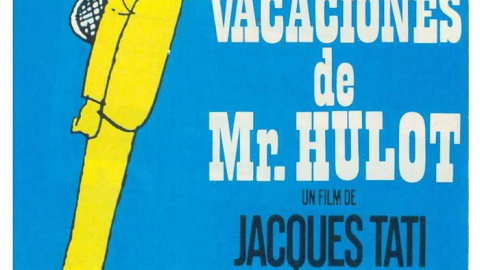 Cartel de la película 'Las vacaciones de monsieur Hulot'.