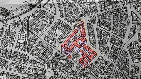 13/1/23 Ubicación del Hospital de la Caridad antes de la demolición (1958), para liberar espacio para la actual urbanización de Zalaeta. 13/1/23 Ubicación del Hospital de la Caridad antes de la demolición (1958), para liberar espacio para la actual urbanización de Zalaeta.