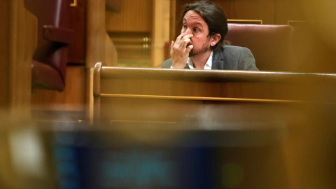 Pablo Iglesias, hace unos días en el Congreso. EFE/Emilio Naranjo Pablo Iglesias, hace unos días en el Congreso. EFE/Emilio Naranjo