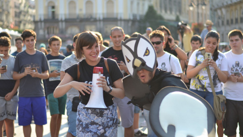 Madrid bate el récord de asistencia  en la primera gran quedada Pokémon./Raquel Abad