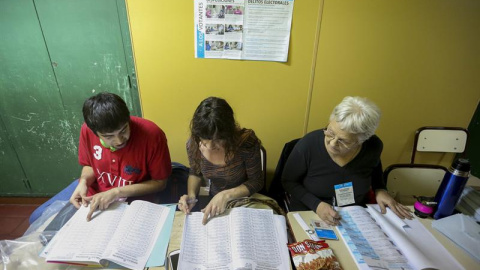 Ciudadanos argentinos participan hoy, domingo 9 de agosto de 2015, en las elecciones primarias en el país. EFE/David Fernández