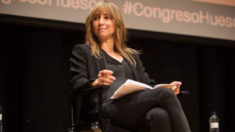 La directora de 'Público', Ana Pardo de Vera, durante su intervencion en el Congreso de Periodismo Digital, en Huesca.