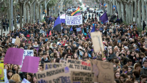 Manifestación en Barcelona. EFE