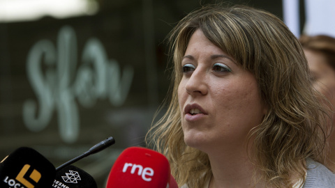 La secretaria general de Podemos Galicia, Carmen Santos. EFE/Salvador Sas